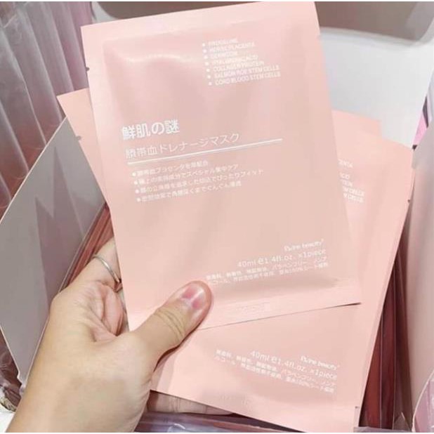 Tách lẻ 1 gói mặt nạ tế bào gốc nhau thai Rwine Beauty Steam Cell Placenta