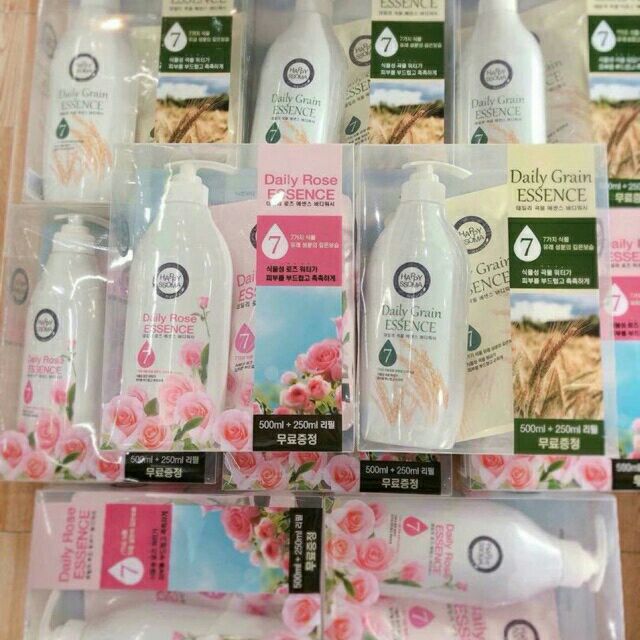 Combo 3 set Sữa tắm Happy hàn quốc 2 vị