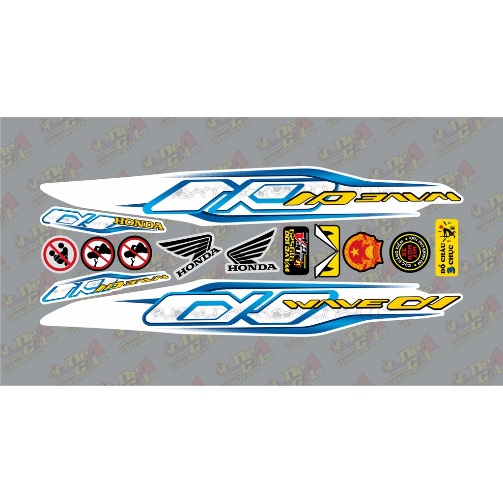 Tem rời Wave a 50 - 100 cc Đời 2006-2016 Mẫu Alpha zin 2021  919529