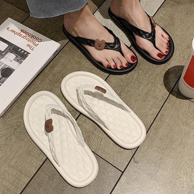 JY209 - Dép xỏ ngón gấu mềm đáng yêu