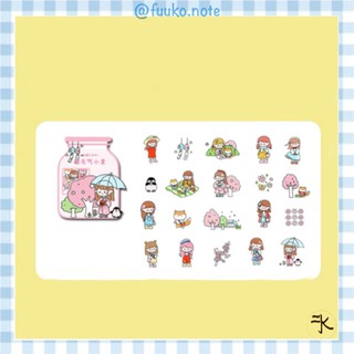 🔻Set 40 miếng dán Sticker cô gái dễ thương