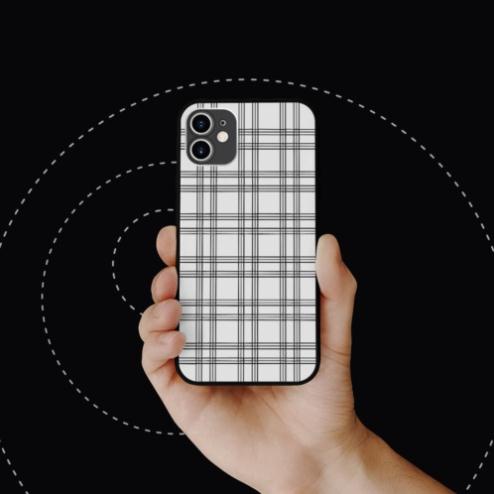 Ốp lưng iphone SAMSUNG hình burberry pattern collage art aesthetic đen  cho các dòng iPhone PAP20210801