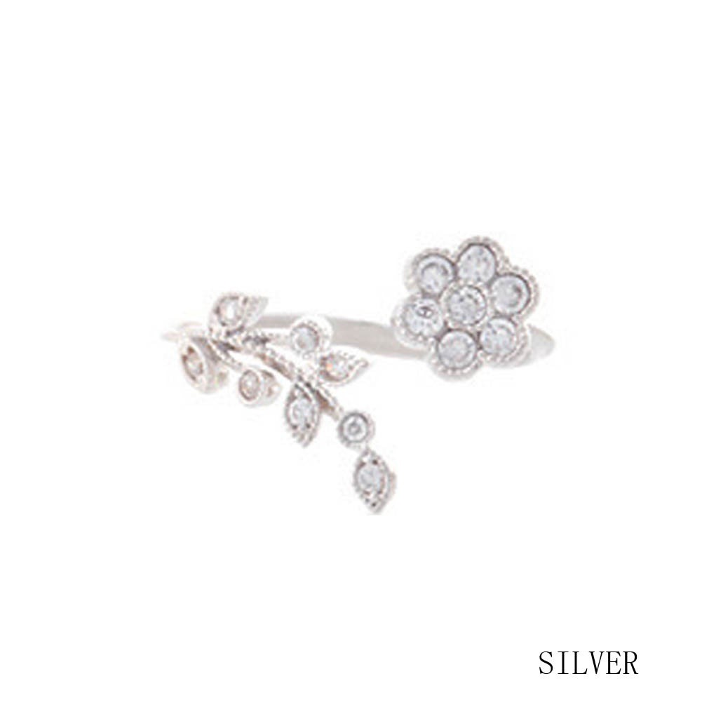 Nhẫn hình cành hoa dạng hở thiết kế bắt mắt