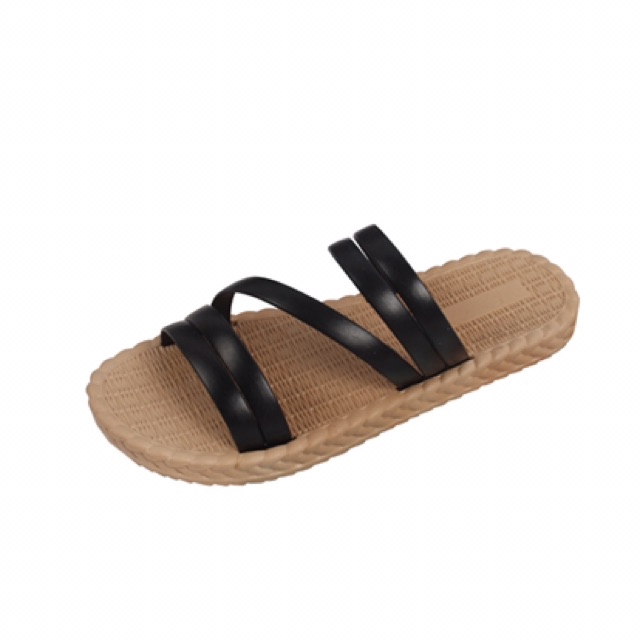 Dép nữ dây nhựa chéo mang hai kiểu