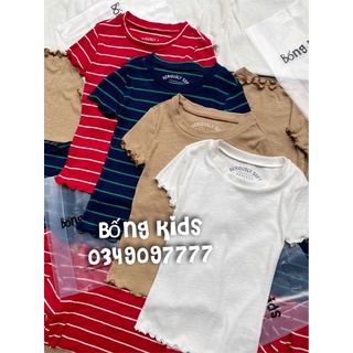 Áo Thun Gân Nữ Basic Viền