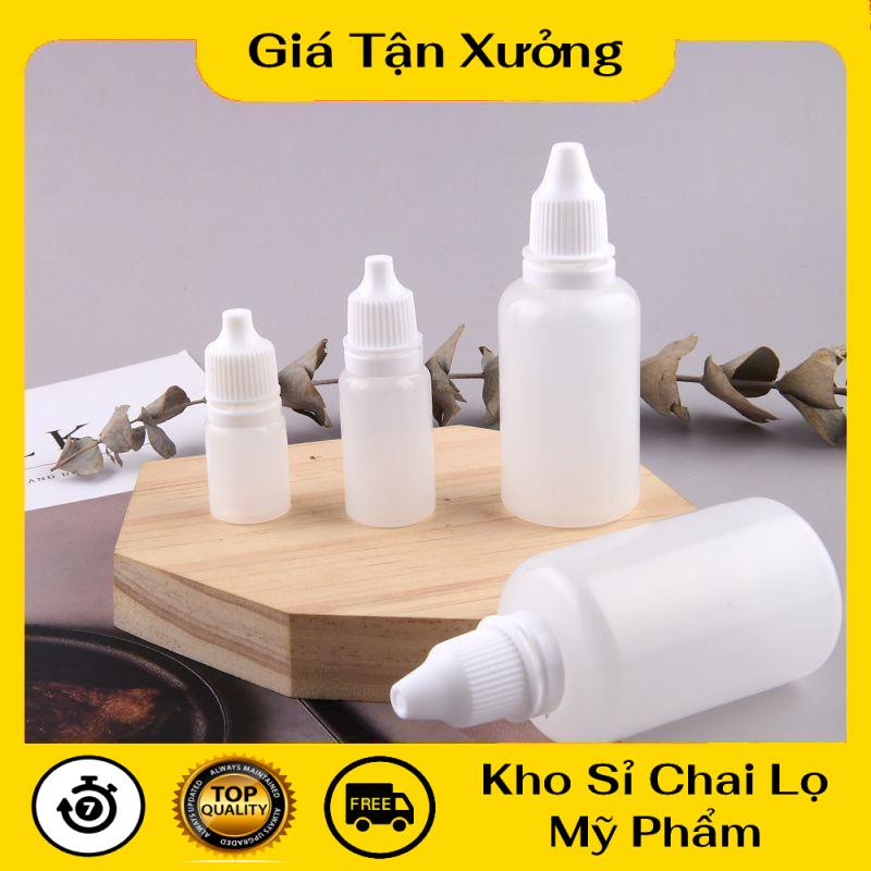 Lọ Nhựa ❤ TRÙM SỈ ❤ 100 Chai Lọ nhỏ mắt 5ml,10ml,20ml,30ml,50ml nút Granty đựng cồn , mỹ phẩm, chiết mực .