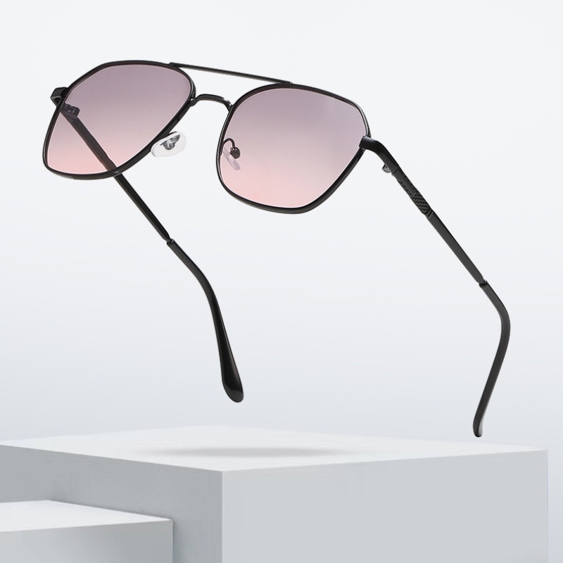 Kính Chống Nắng TR90 Gọng Kim Loại Thiết Kế Thời Trang Phương Tây