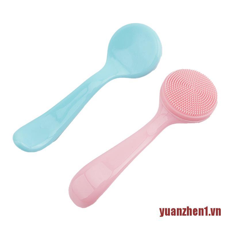 Cọ Rửa Mặt Silicone Mềm Mát Xa Trị Mụn Đầu Đen YUANEN