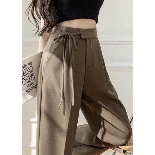 Quần Tây Ống Rộng Thắt Nơ Lệch | Smide Clothing