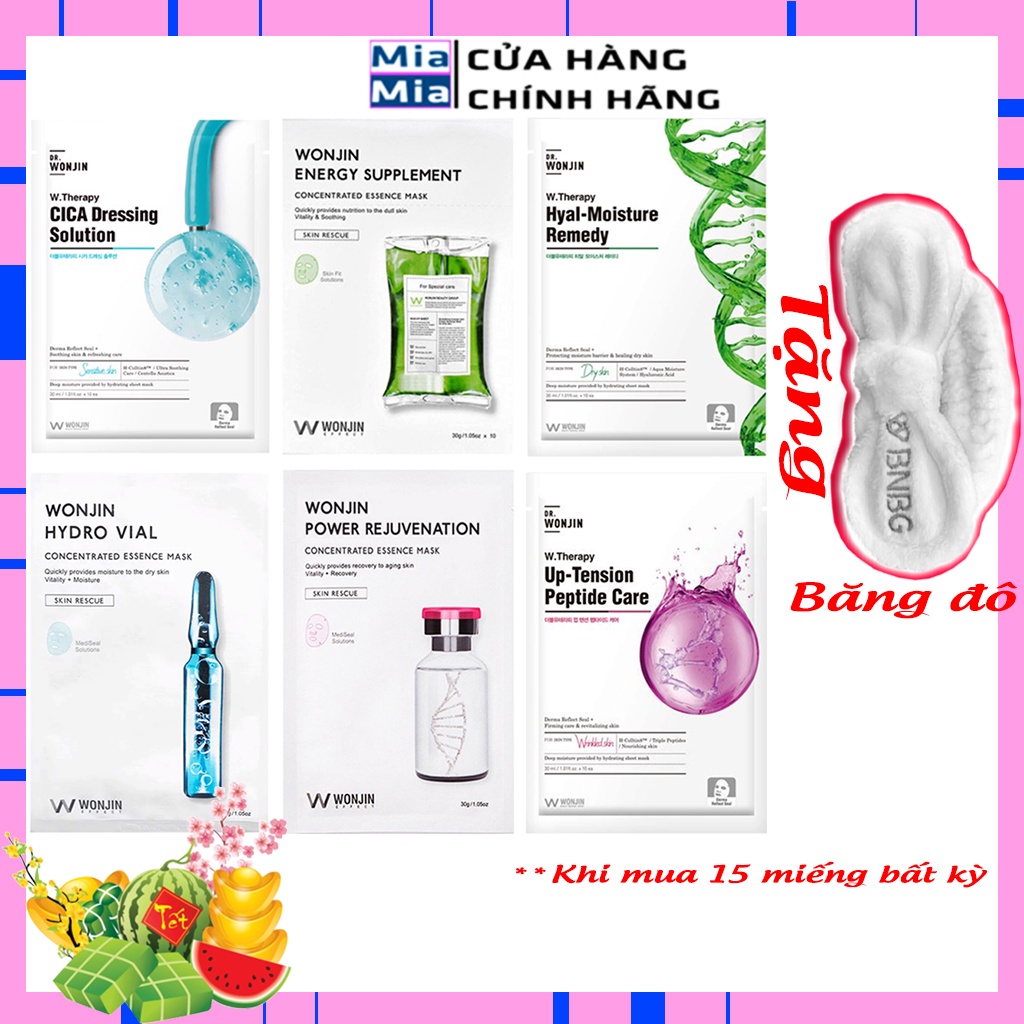 Mặt Nạ Wonjin Hàn Quốc [MIẾNG LẺ] Chính Hãng Wonjin Effect Dr.Wonjin Các Loại Cấp Ẩm Phục Hồi Da Dưỡng Trắng Căng Mượt