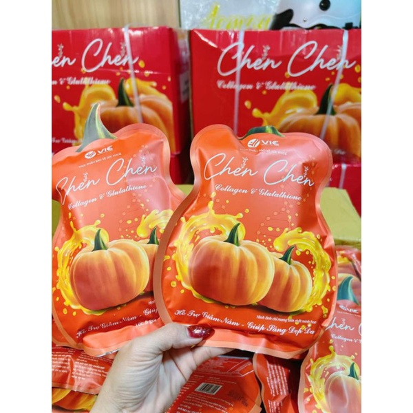 Thạch bí đỏ Chen chen Vic kháng Nắng hủy nám trắng da