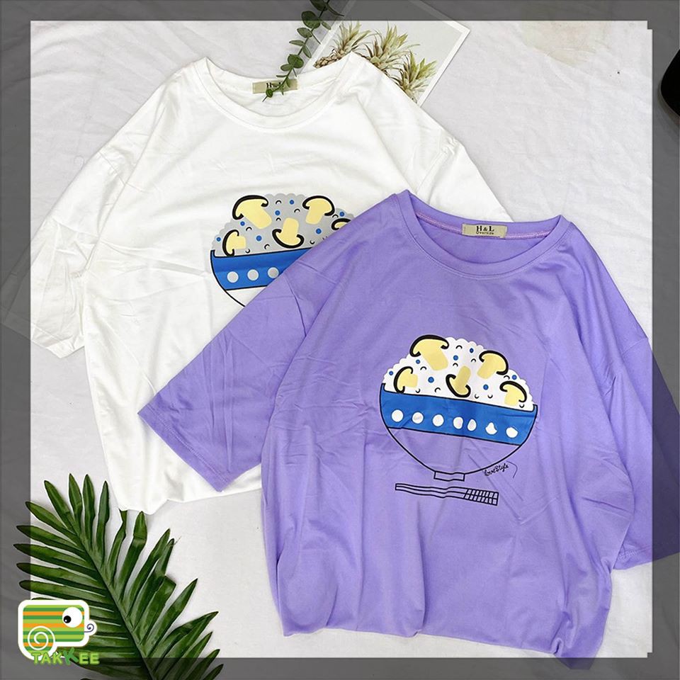 (HÌNH CHỤP THẬT) ÁO PHÔNG AO THUN LỠ TAY IN HÌNH