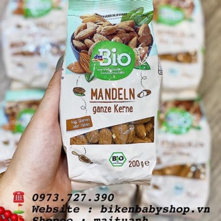 Hạt hạnh nhân Bio Đức 200gr date 2021