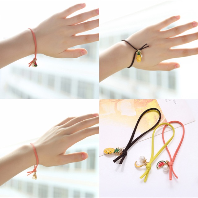 Dây cột tóc hoa quả, giáng sinh