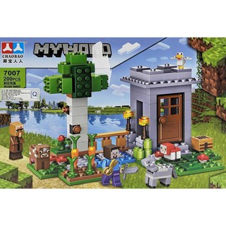 [Khai trương giảm giá] Bộ LEGO Minecraft 280 miếng ghép - Lắp ráp mô hình MY WORLD