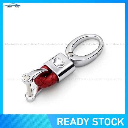 Móc Khóa Da Hình Logo Xe Hơi Toyota-red