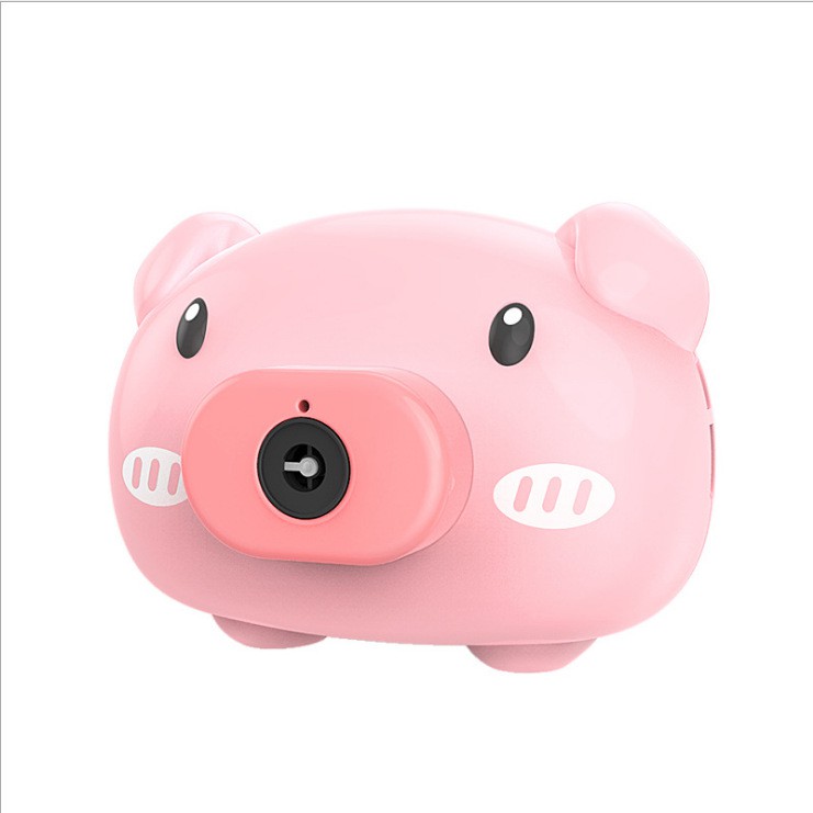 Máy Ảnh Thổi Bong Bóng Tự Động Có Nhạc Hình Chú Heo Vịt Đáng Yêu