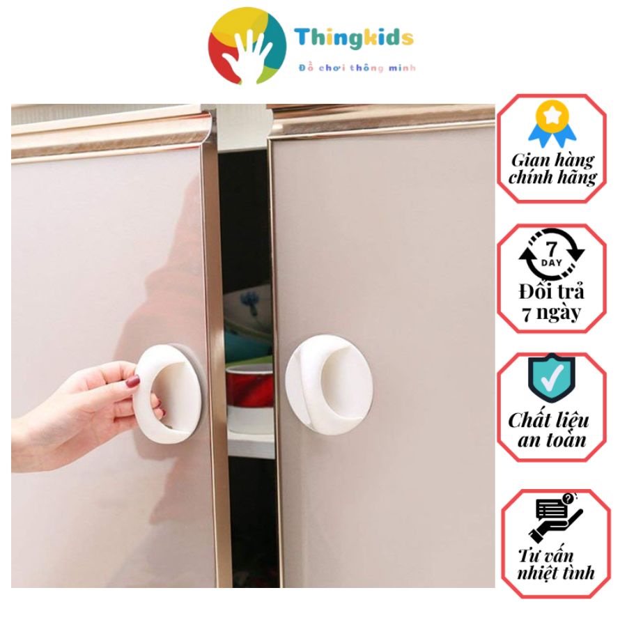 Miếng Silicon Bọc Tay Nắm Cửa,Tay Lùa Kéo Gắn Cửa Tủ Chống Va Đập Bảo Vệ An Toàn Cho Bé - Thingkids
