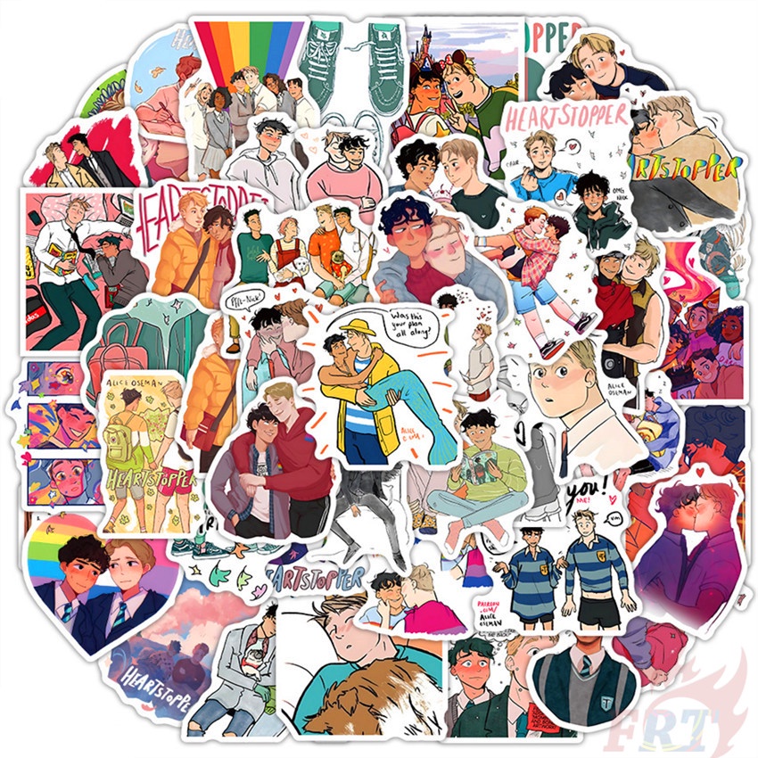 50Pcs/Set ❉ Heartstopper Series 02 Stickers ❉ Waterproof DIY Fashion Decals Doodle Stickers