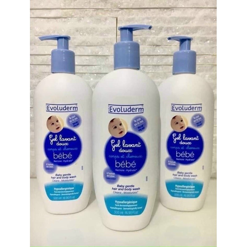 Sữa Tắm Gội Cho Bé Evoluderm-BéBé 500ml
