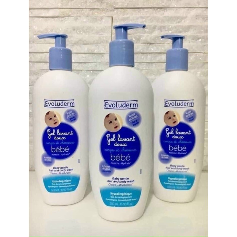 Sữa Tắm Gội Cho Bé Evoluderm-BéBé 500ml