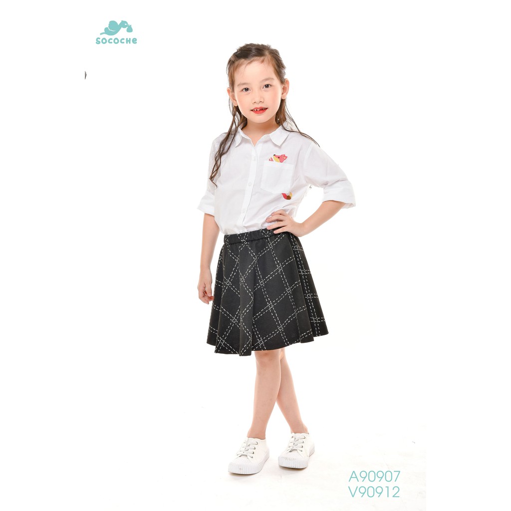 Áo sơ mi thêu túi ngực