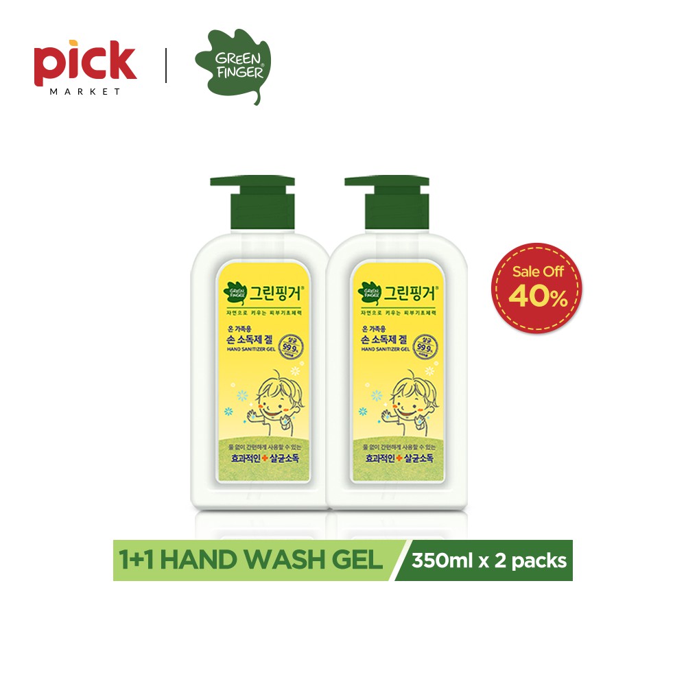 Combo 2 Gel Rửa Tay Diệt Khuẩn Dành Cho Bé Hàn Quốc Greenfinger Hand Sanitizer Gel