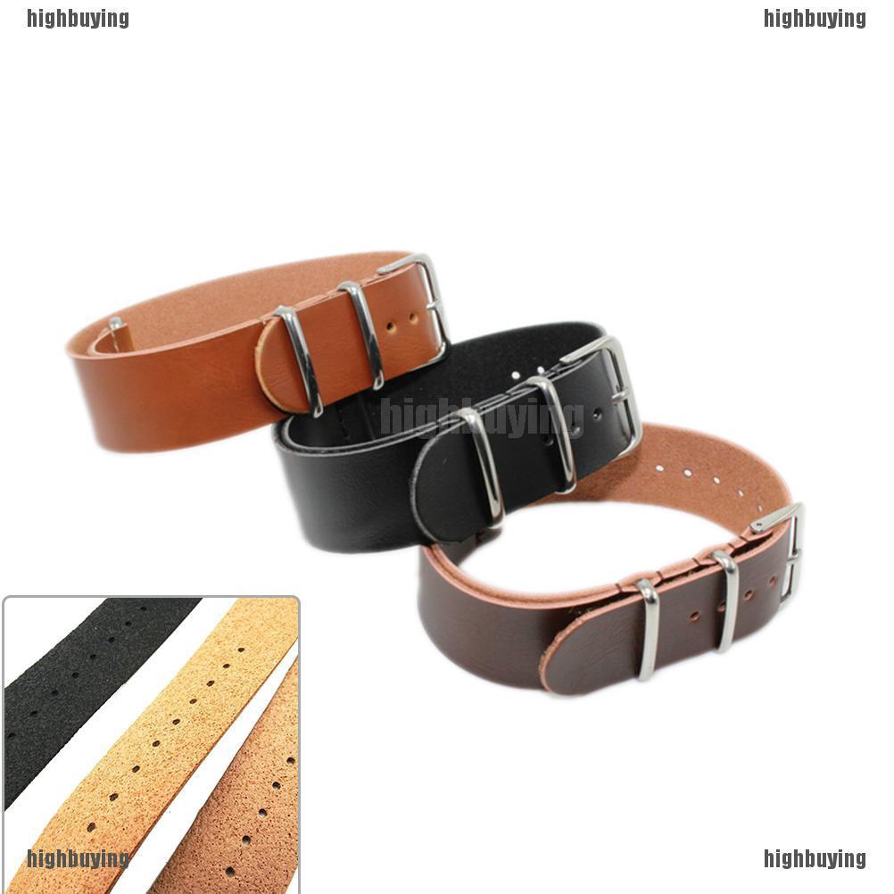 Dây Da KhóA Kim LoạI Cho ĐồNg Hồ Nam (18 / 20 / 22 / 24mm)