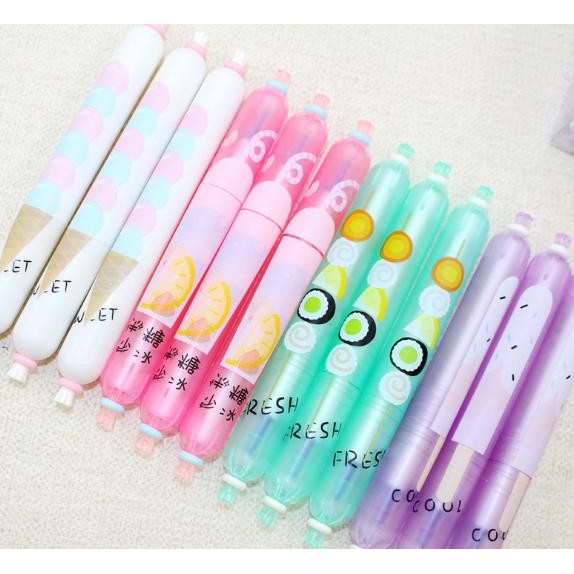 Bút pizza xúc xích D206 hoạt hình dễ thương kute viết gel