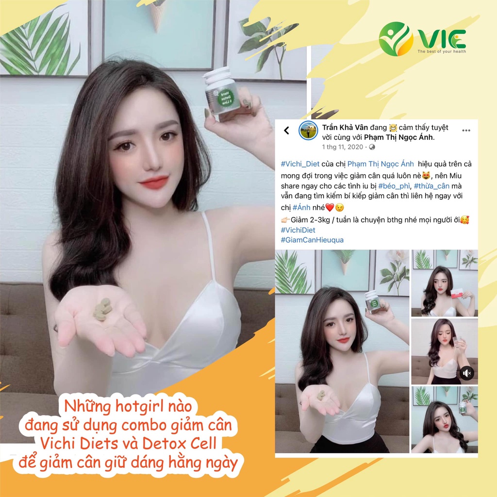 Detox Cell Herd S Line Chính Hãng Giúp Giảm Cân Giảm Mỡ Bụng Nhanh An Toàn