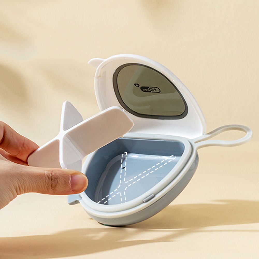 Hộp đựng thuốc viên trang sức mini chống thấm nước thép không gỉ nhỏ gọn tiện lợi