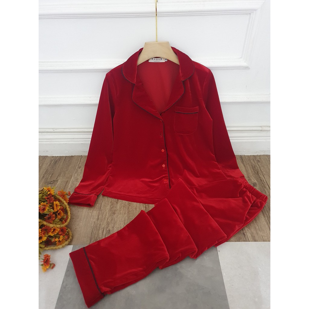 Pijama nhung trơn - Thương hiệu độc quyền của Mây | BigBuy360 - bigbuy360.vn