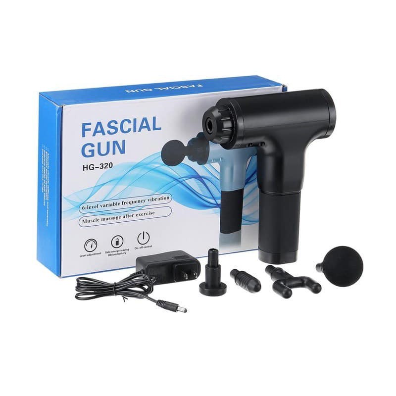 MÁY RUNG THƯ GIÃN CƠ BẮP TOÀN THÂN FACIAL GUN HG320 DÙNG PIN SẠC