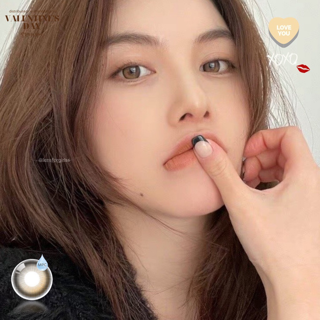 Kính áp tròng DAYMOOD BROWN hiệu ứng filter bóng mắt dành cho mắt nhạy cảm - chính hãng OLOLA | Hsd 6 tháng