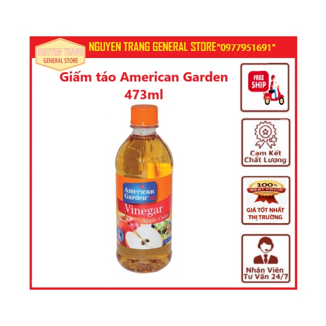 Giấm táo american garden 473ml - ảnh sản phẩm 1