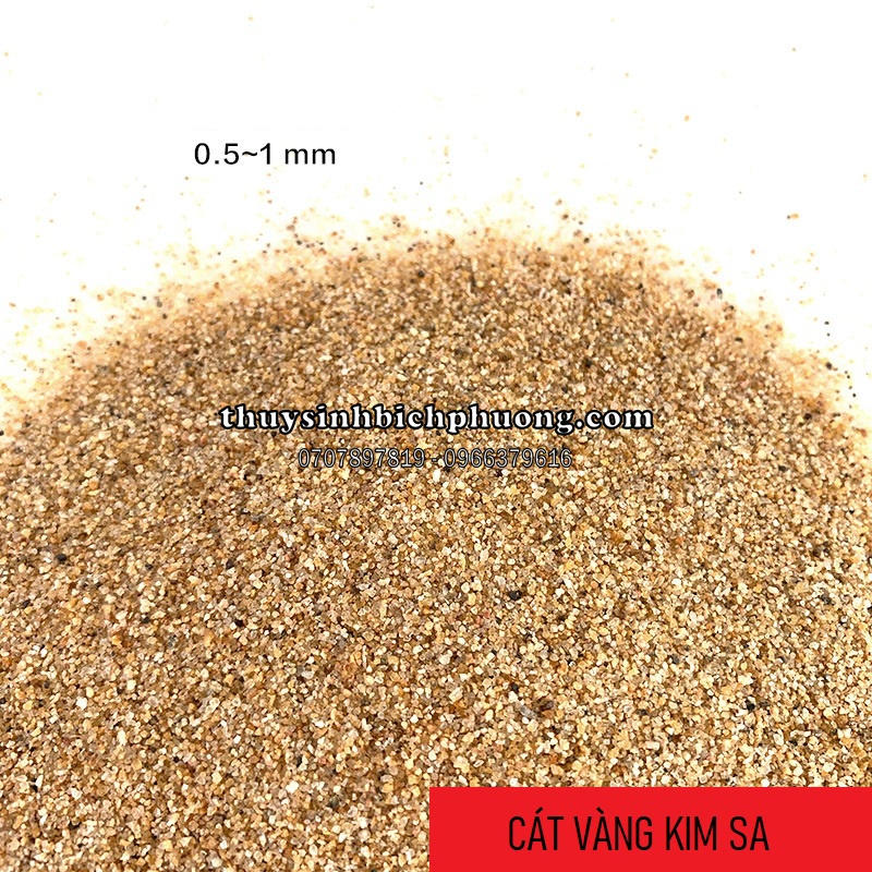 1KG CÁT NẮNG VÀNG KIM SA - TRẢI NỀN ĐƯỜNG ĐI TRANG TRÍ BỂ CÁ HỒ THỦY SINH