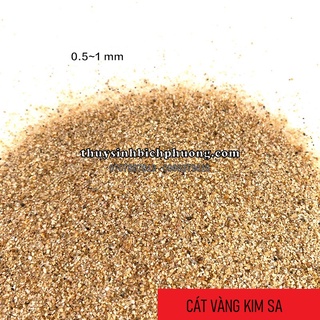 1KG CÁT NẮNG VÀNG KIM SA - TRẢI NỀN ĐƯỜNG ĐI TRANG TRÍ BỂ CÁ HỒ THỦY SINH
