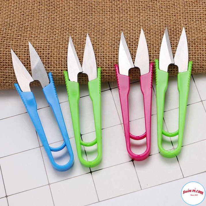 Kéo Bấm Chỉ- Kéo Cắt Chỉ Cán Nhựa Chữ U Tiện Dụng - 00120