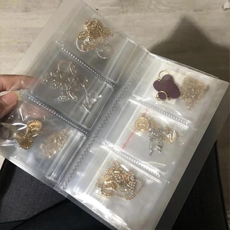 Túi Nhựa Trong Suốt Đựng Trưng Bày Trang Sức/Nhẫn/Bông Tai Cỡ Lớn 3 Kiểu Lựa Chọn