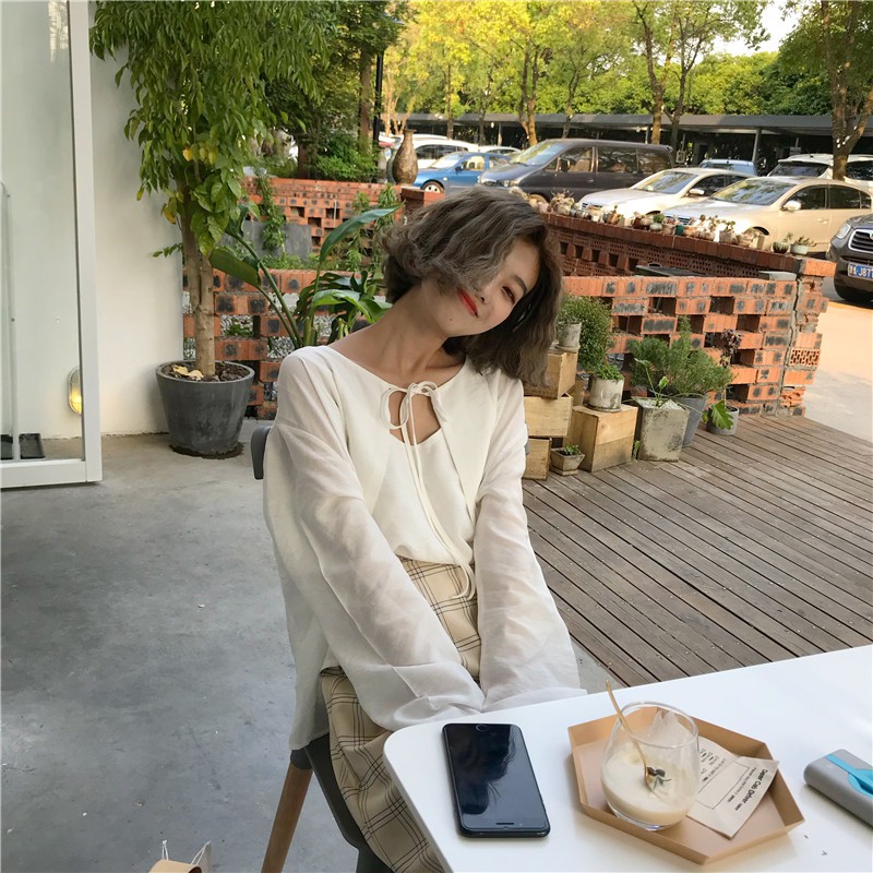 LEEVA - Set 2 áo dây phối cardigan vải đũi voan mềm giản dị A174