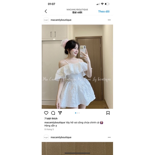 Váy mua của shop trên sz S