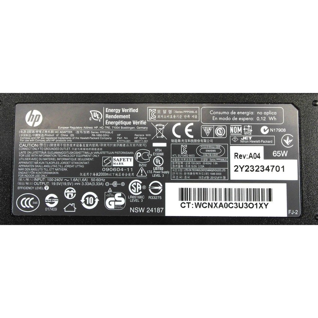 Sạc Laptop HP 4530s 4535s 4540s 4545s 4730s 6360b 6450b 6455b 6460b 6470b