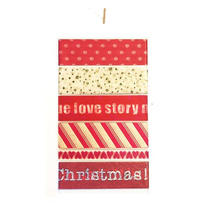Set Washi Tape Chiết Tone Đỏ [037]