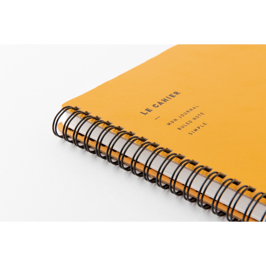 Sổ Ghi Chú ARTBOX Hàn Quốc Gáy Lò Xo Bìa Da Màu Vàng Nổi Bật