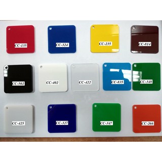 Mica Đài Loan khổ giấy A6, A5, A4 - Mica Màu Tự Chọn - kích thước theo yêu cầu