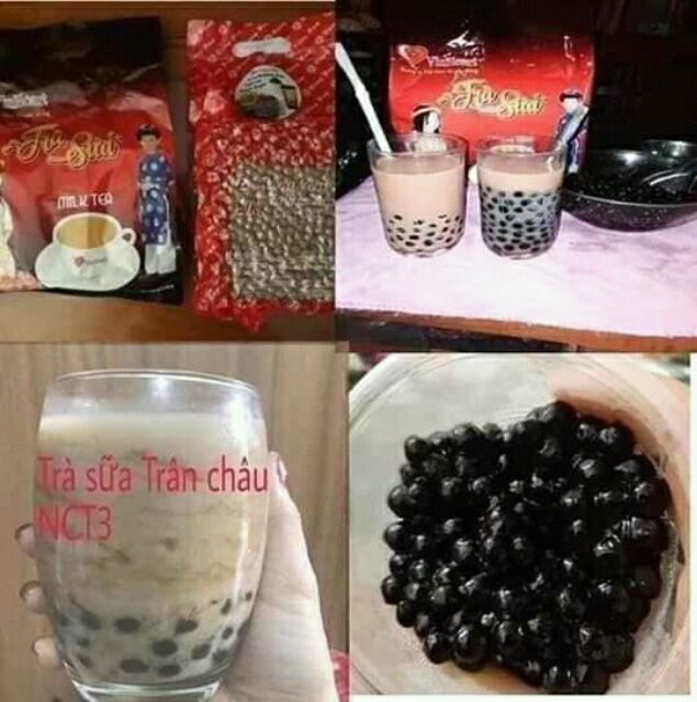 [Ảnh thật] Gói bột trà sữa tự pha_500g