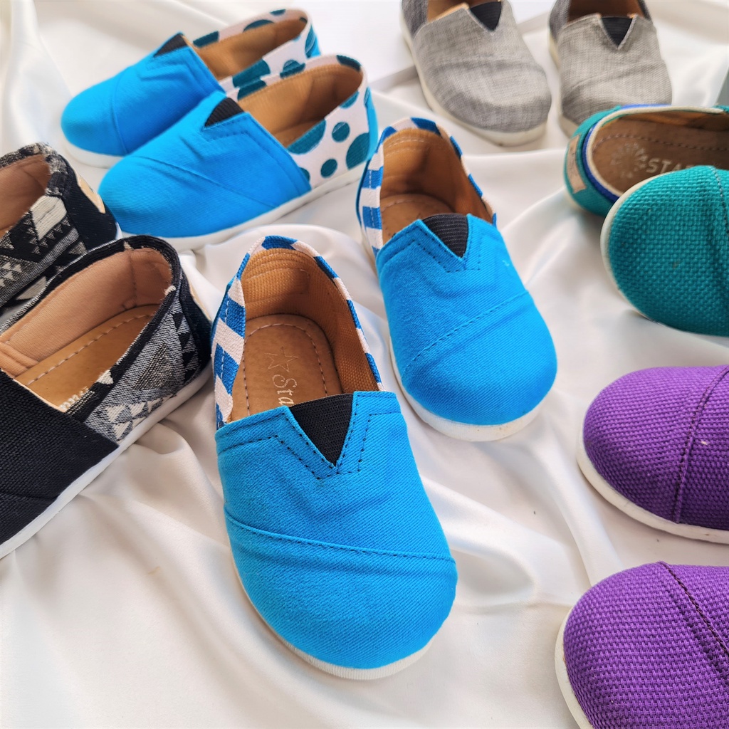 Giày Slip-on Kết Hợp Ngôi Sao Năm Cánh WKY-0047 Cho Bé