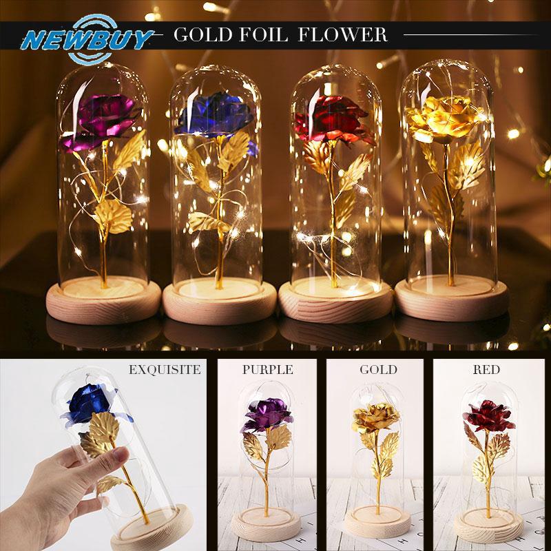 Bông hồng mạ vàng 24K
