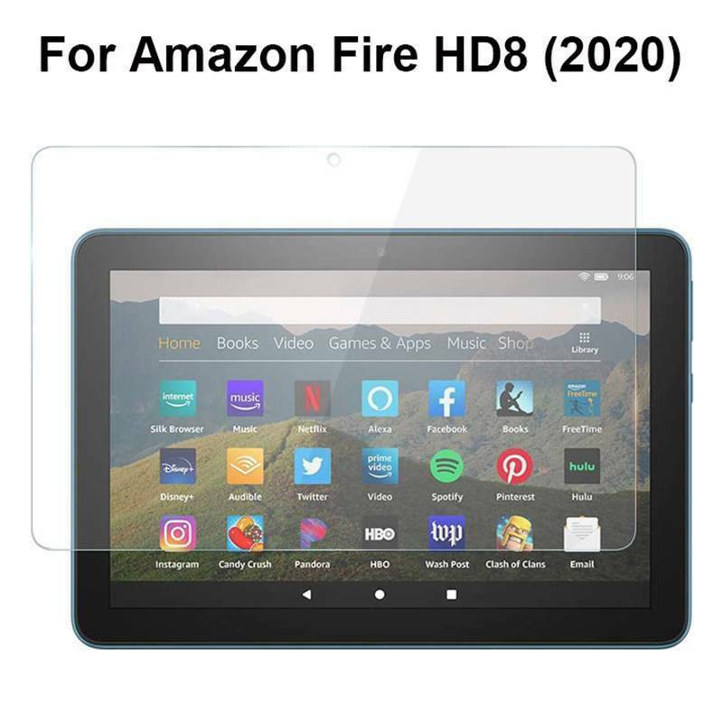 For 8" Amazon All-New Kindle Fire HD 8/HD 8 Plus 10th Gen 2020 Tempered Glass Screen Protector