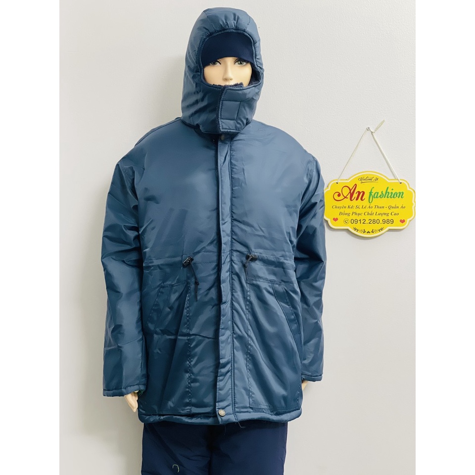 Áo bảo hộ dùng trong kho đông lạnh âm 18 độ lót lông _ Hình chụp thật